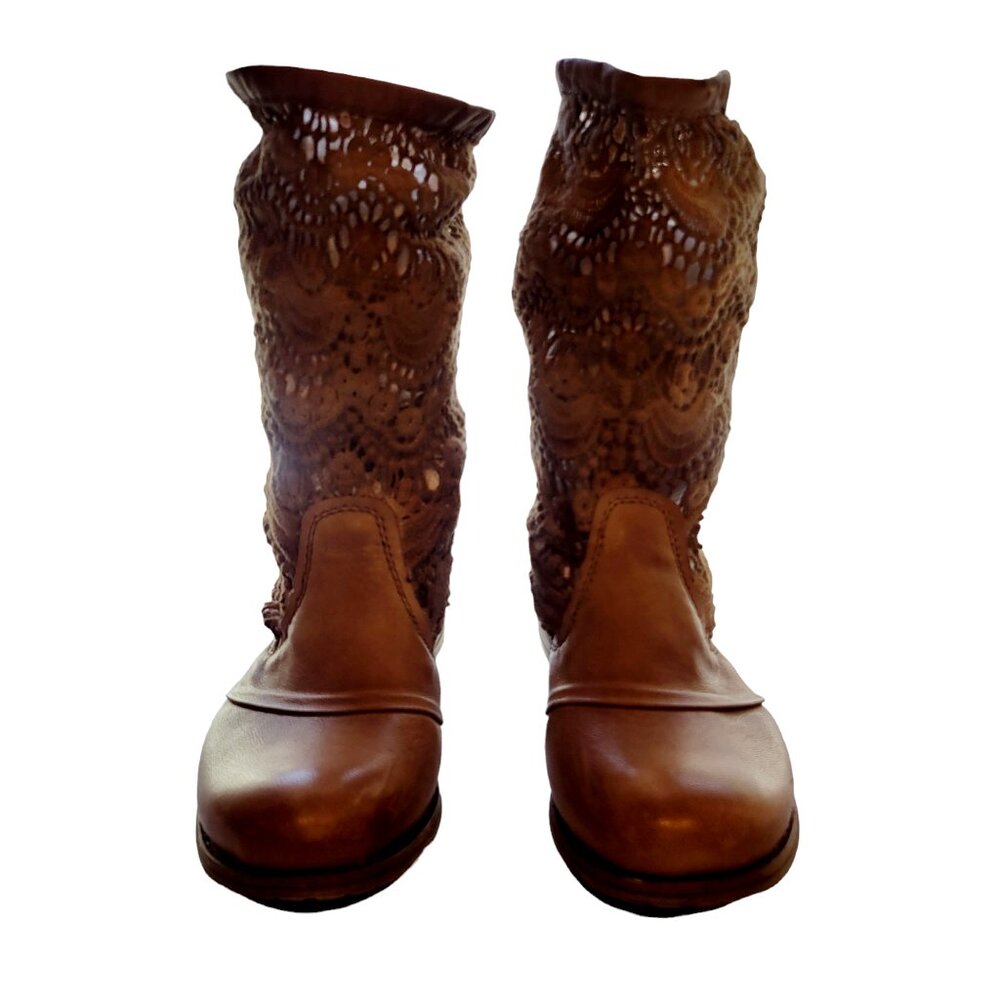 Free People Bunker Camel Slouchy Boots Size 36 - Picture 2 of 11